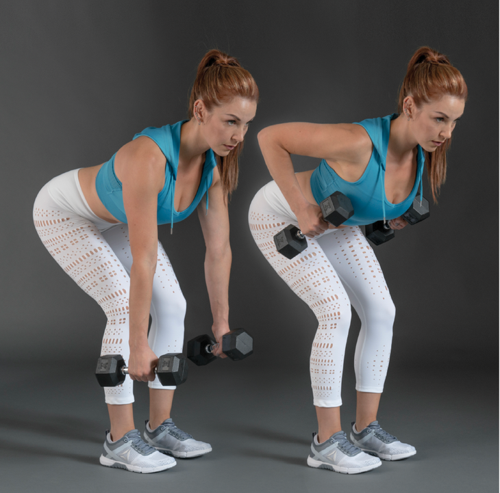 Dumbbell Bent Row None
