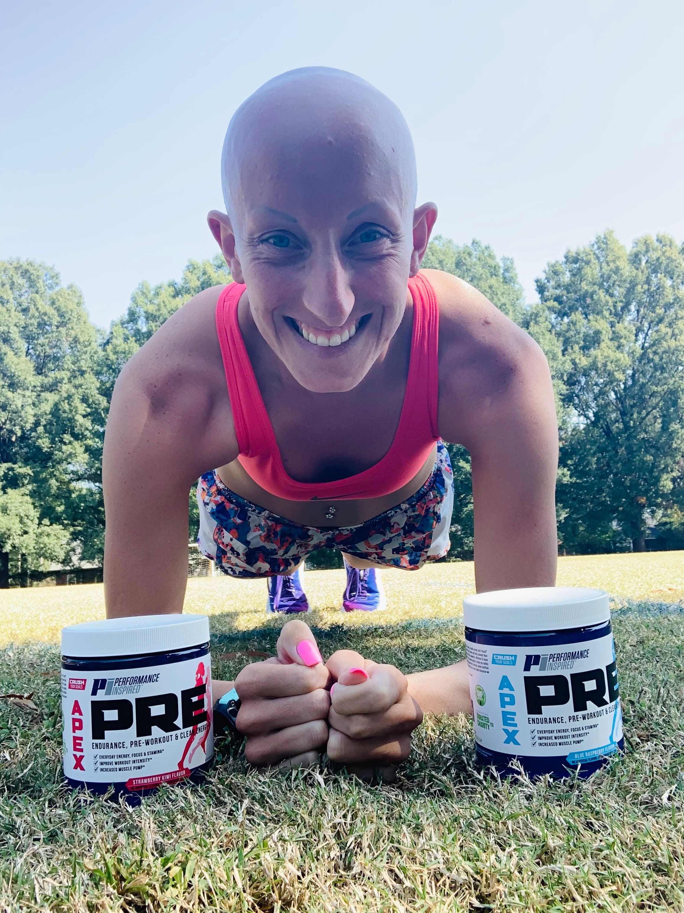 Lindsay Walter in a plank