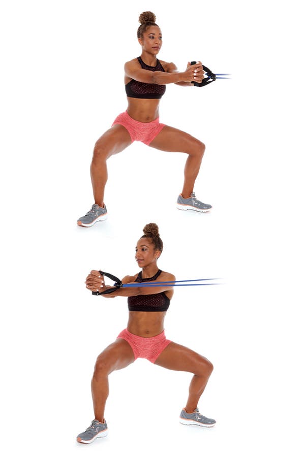 Pile Core Rotation Plié Core Rotation with Band