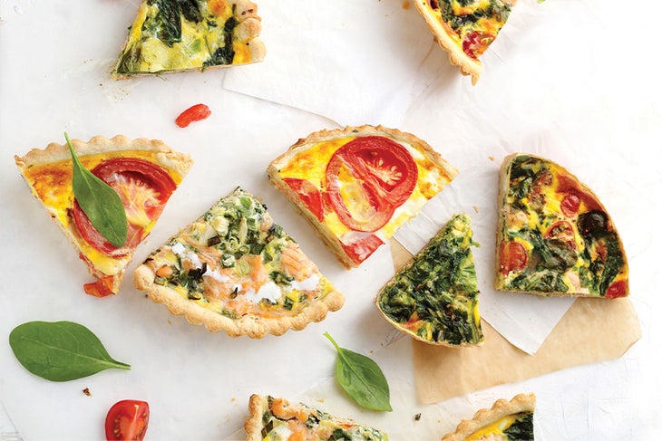 Quiche Chicken Spinach Egg Pie