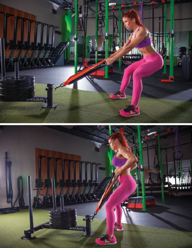 Standing-Sled-Row Standing Sled Row