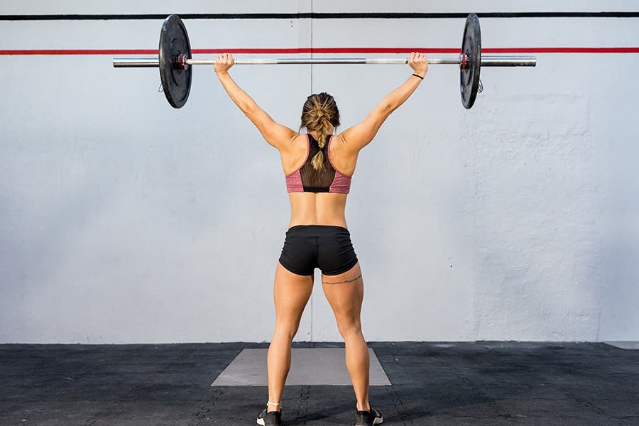 Woman weightlifting