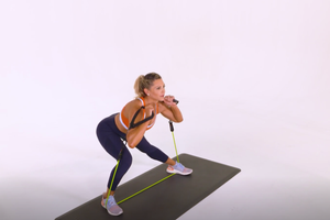 Alternating Lateral Lunge With Resistance Band