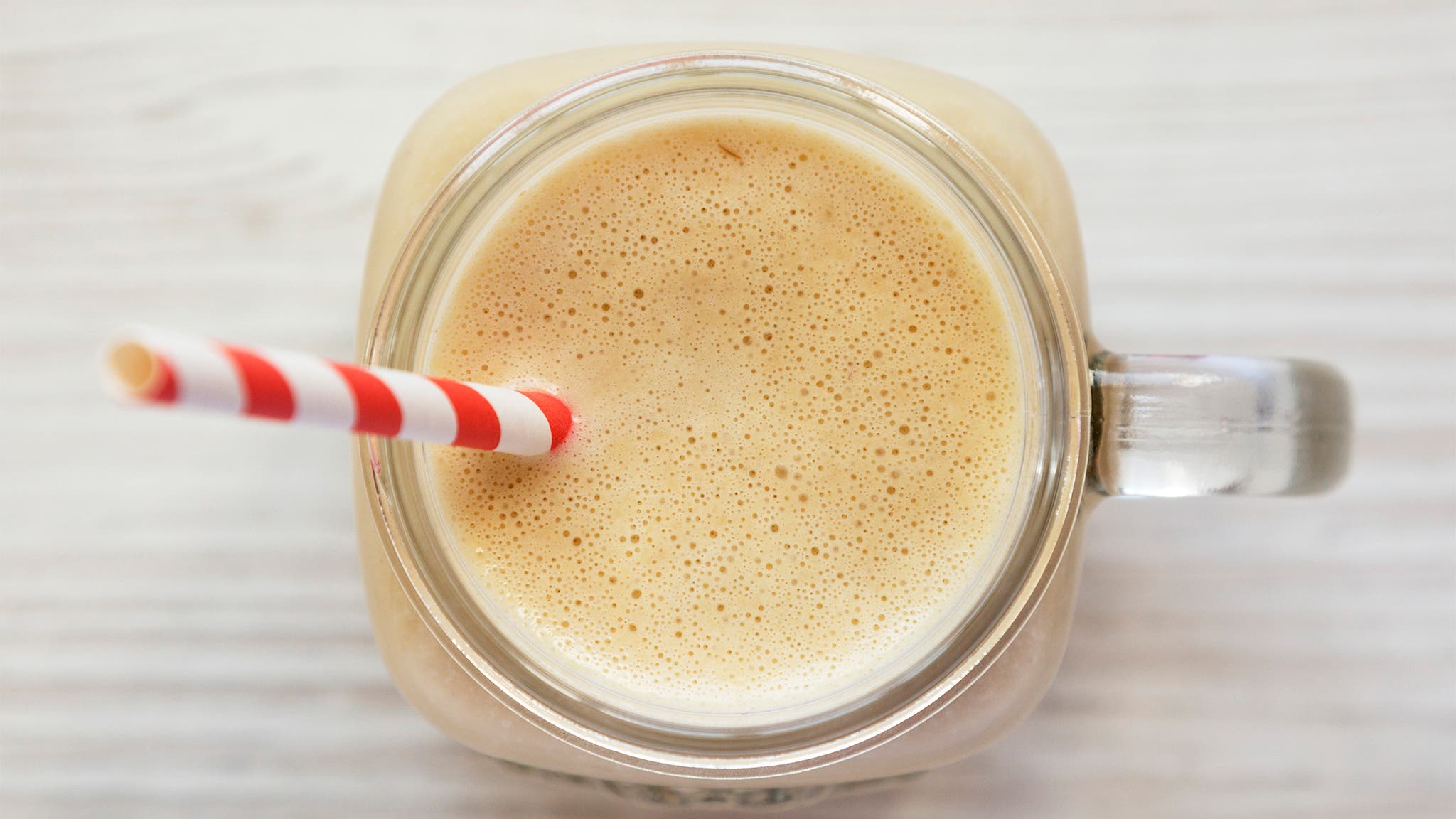 Peanut Smoothie Closeup