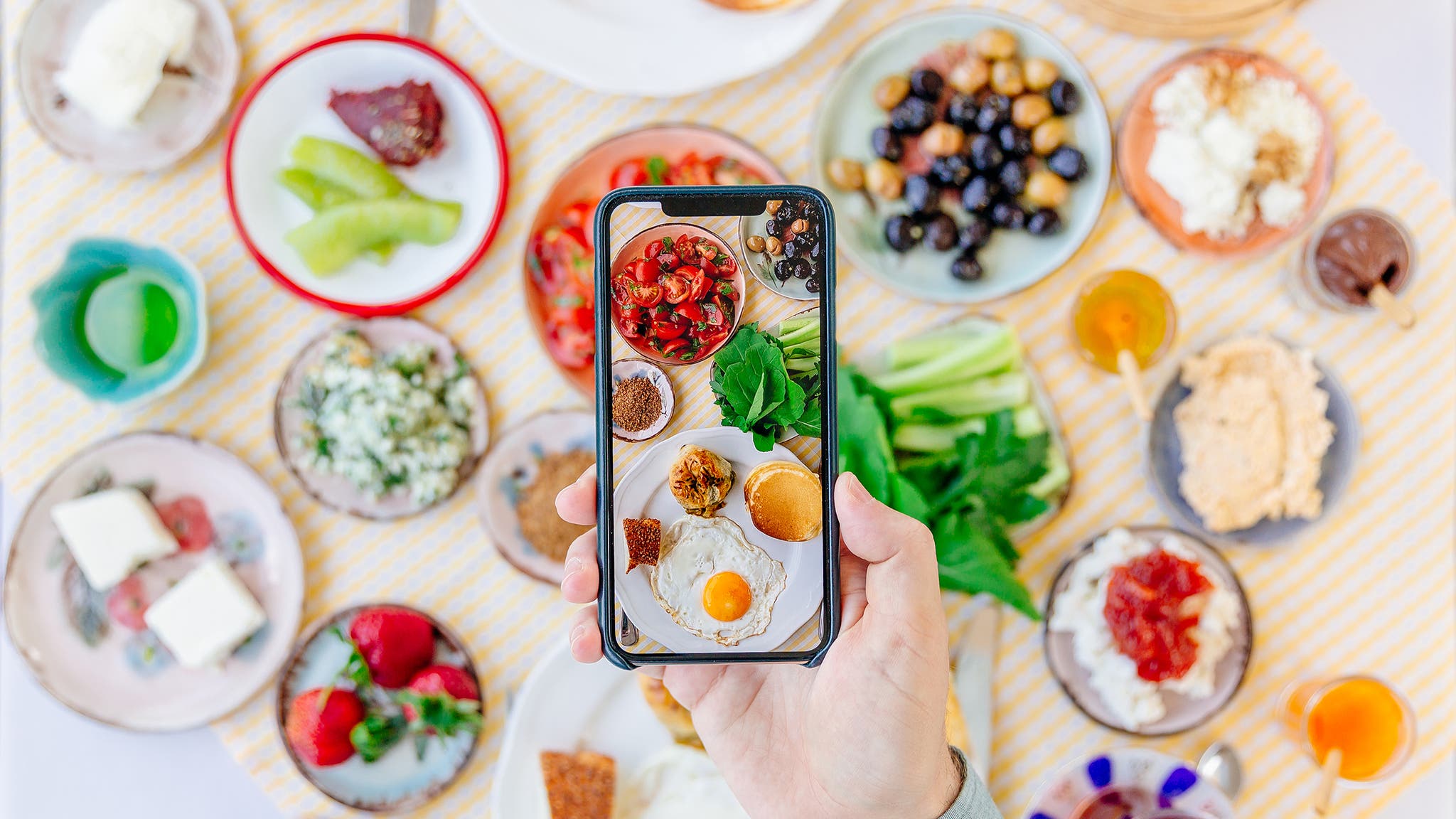 Taking a picture of food