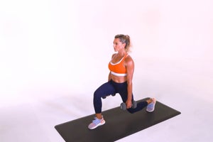 Stationary Dumbbell Lunge