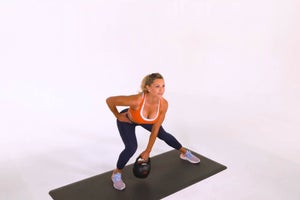 Lateral Kettlebell Lunge (Left Hand)
