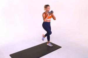 Weighted Lateral Lunge With Knee Drive