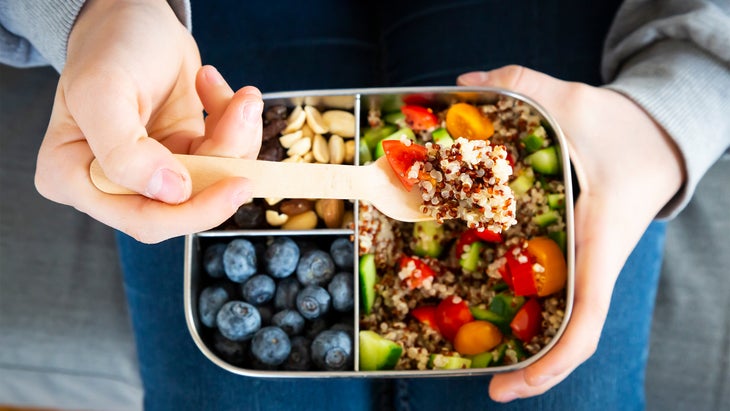 Quinoa, berries and nuts