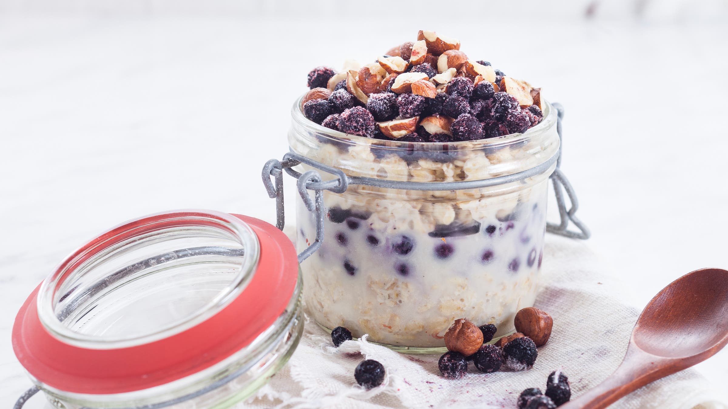 Dairy-Free Blueberry Chia Overnight Oats