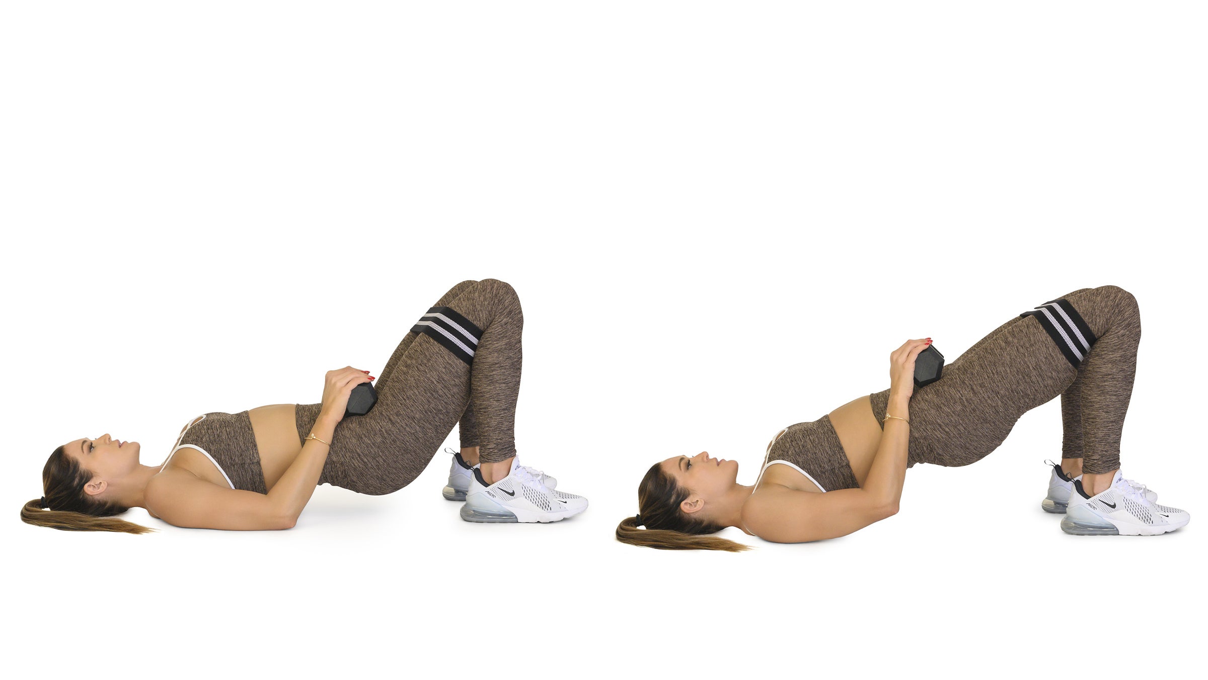 Glute Bridge With Abductor Pulse - Oxygen Mag