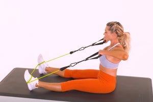 Resistance Band Seated High Row