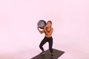 Alternating Medicine-Ball Offset-Shoulder Push Press
