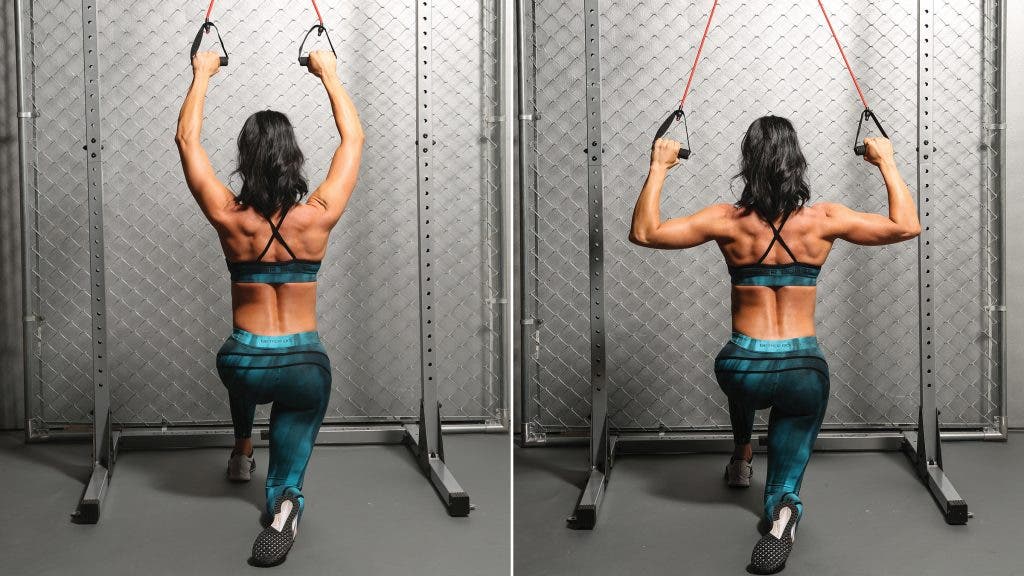 Kneeling Band Lat Pulldown