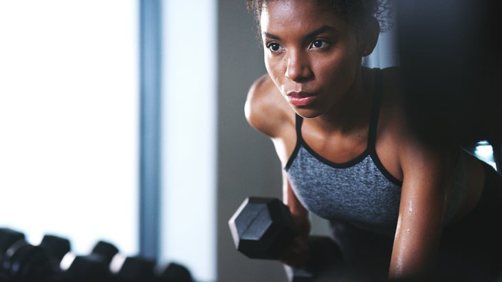 Woman working out