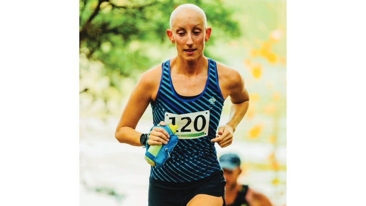 Lindsay Walter competing in a race