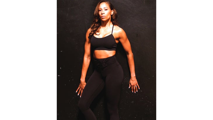 Nikia Hovey against a black background