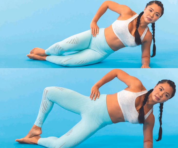 Clam side-plank hold