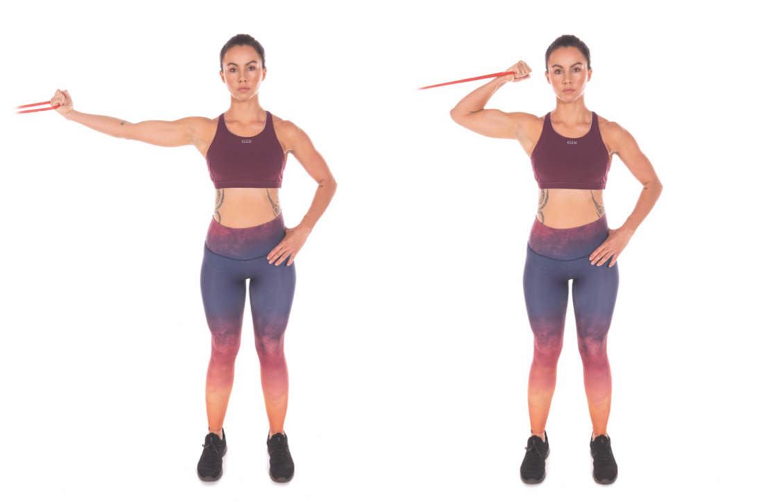 Resistance-Band One-Arm High Curl