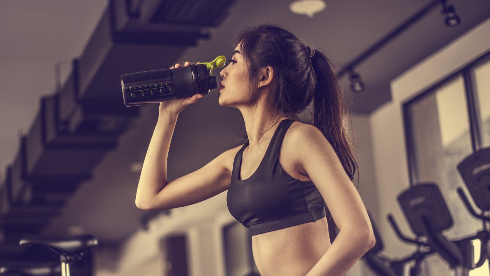 Woman Drinking Shake