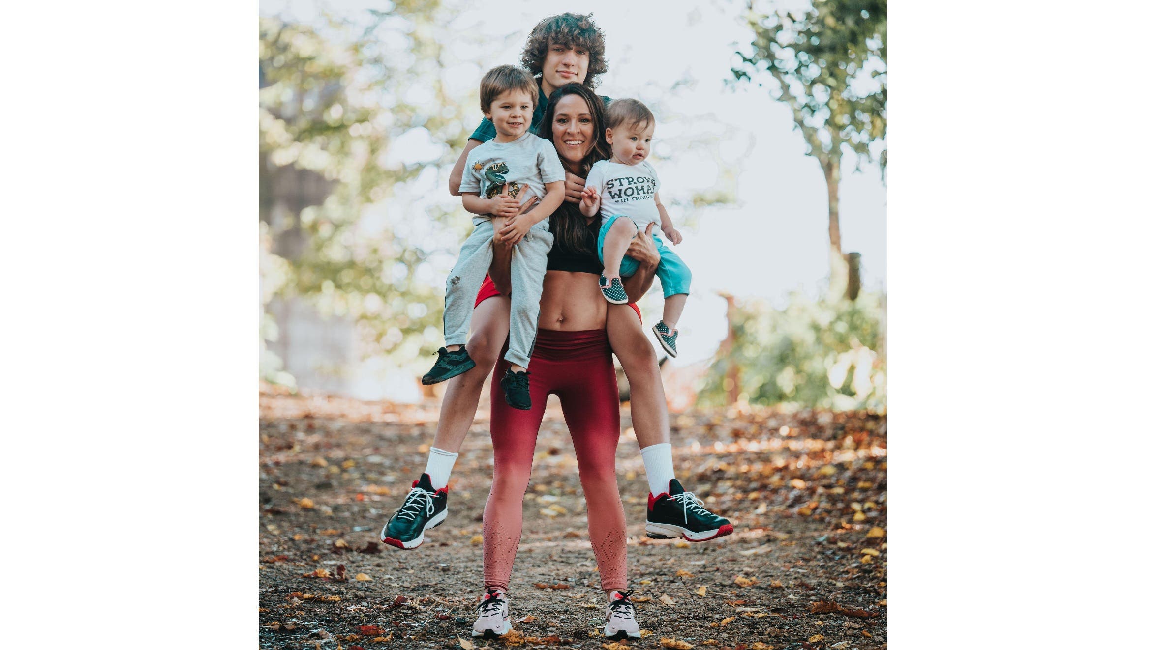 Kerry Bronson and children