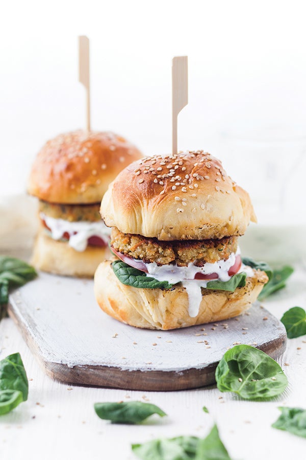 Mini Burgers Pesto Lentil Burgers